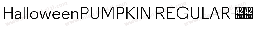HalloweenPUMPKIN REGULAR字体转换